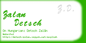 zalan detsch business card
